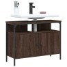 Armoire lavabo de salle de bain chêne marron 80x30x60 cm 629048629048