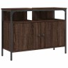 Armoire lavabo de salle de bain chêne marron 80x30x60 cm 629048629048