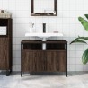 Armoire lavabo de salle de bain chêne marron 80x30x60 cm 629048629048