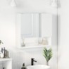 Armoire Miroir Blanc brillant 59 x 17 x 55 cm Bois d'ingénierie 629049629049
