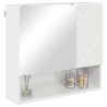 Armoire Miroir Blanc brillant 59 x 17 x 55 cm Bois d'ingénierie 629049629049