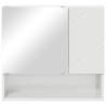 Armoire Miroir Blanc brillant 59 x 17 x 55 cm Bois d'ingénierie 629049629049