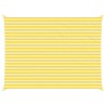Voile d'ombre Jaune et blanc 8 x 6 m 100 % polyester Oxford 629050629050