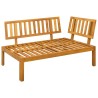 Unité de canapé d'angle Gris Naturel et Foncé Bois d'acacia 629053629053