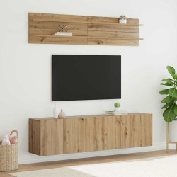 Unites TV 6 pcs chêne artisanal Bois d'ingénierie 629055629055