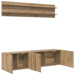 Unites TV 6 pcs chêne artisanal Bois d'ingénierie 629055629055