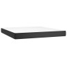 Matelas de lit à ressorts ensachés fermeté moyenne Noir 160x200x20cm Similicuir 629056629056