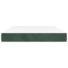 Matelas de lit à ressorts ensachés fermeté moyenne Vert foncé 140x200x20 cm 629057629057