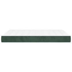 Matelas de lit à ressorts ensachés fermeté moyenne Vert foncé 140x200x20 cm 629057629057