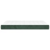 Matelas de lit à ressorts ensachés fermeté moyenne Vert foncé 140x200x20 cm 629057629057