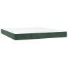 Matelas de lit à ressorts ensachés fermeté moyenne Vert foncé 180x200x20 cm 629058629058