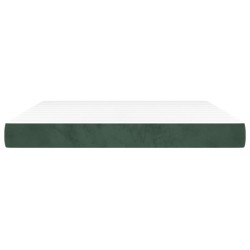 Matelas de lit à ressorts ensachés fermeté moyenne Vert foncé 180x200x20 cm 629058629058