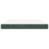 Matelas de lit à ressorts ensachés fermeté moyenne Vert foncé 180x200x20 cm 629058629058
