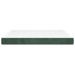 Matelas de lit à ressorts ensachés fermeté moyenne Vert foncé 180x200x20 cm 629058629058