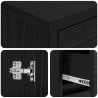 Armoire de salle de bain Chêne noir 35 x 36,5 x 85 cm 629059629059