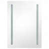 Armoire de salle de bain à miroir LED gris béton 50x13x70 cm 629062629062