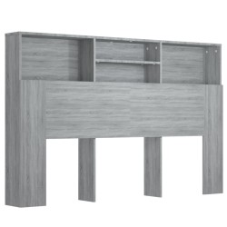 Armoire de tête de lit Sonoma gris 160x19x103,5 cm 629065629065