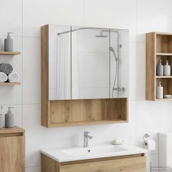 Armoire Miroir de Salle de Bain Chêne artisan 60 x 14.5 x 70 cm 629066629066