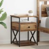 Cabinet de chevet avec tiroir 2 pcs Bois ancien 40 x 42 x 55 cm 629080629080