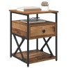 Cabinet de chevet avec tiroir 2 pcs Bois ancien 40 x 42 x 55 cm 629080629080