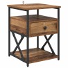 Cabinet de chevet avec tiroir 2 pcs Bois ancien 40 x 42 x 55 cm 629080629080