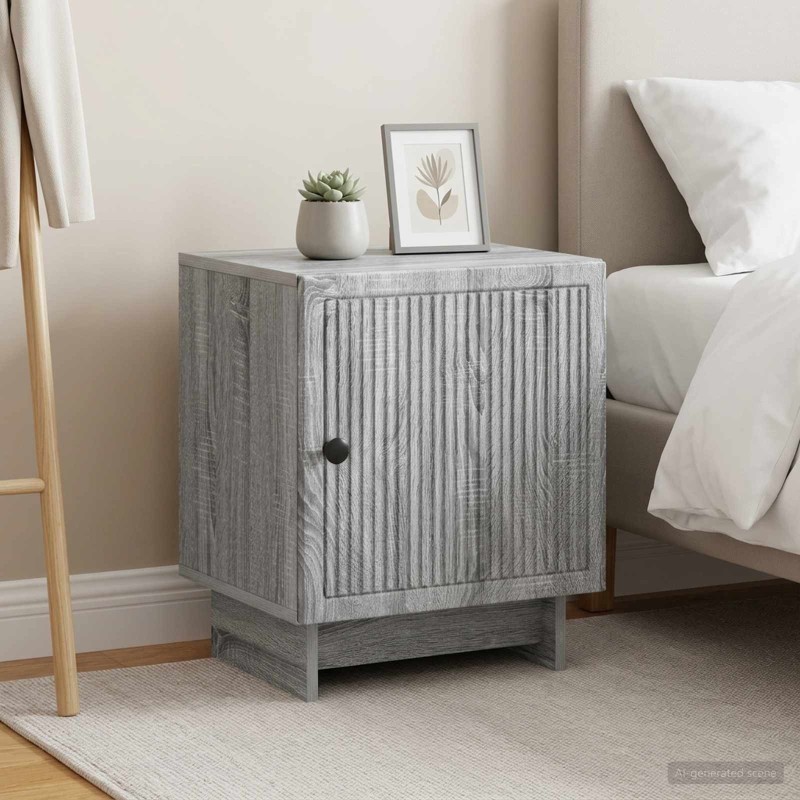 Cabinet de chevet 2 pcs Sonoma gris 43 x 34,5 x 50 cm 629082629082