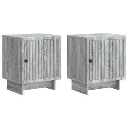 Cabinet de chevet 2 pcs Sonoma gris 43 x 34,5 x 50 cm 629082629082