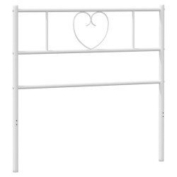  Tête de lit métal blanc 90 cm 