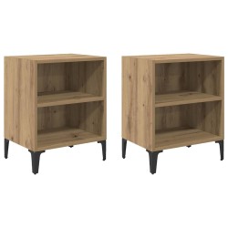Cabinet de chevet 2 pc Chêne artisanal 40 x 30 x 50 cm 629086629086