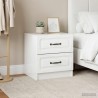 Cabinet de chevet 2 pcs Blanc brillant 43 x 34,5 x 44,5 cm 629087629087