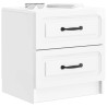 Cabinet de chevet 2 pcs Blanc brillant 43 x 34,5 x 44,5 cm 629087629087