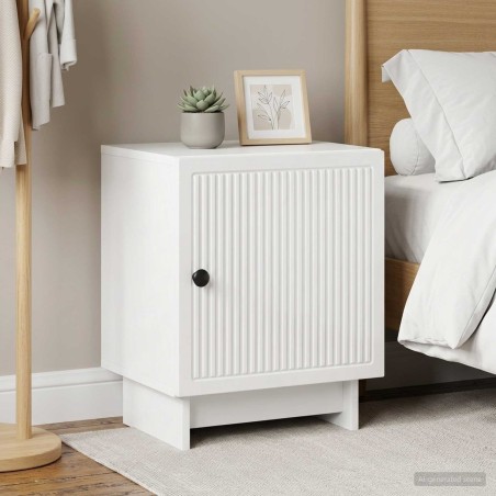 Cabinet de chevet 2 pcs Blanc brillant 43 x 34,5 x 50 cm 629088629088