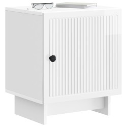 Cabinet de chevet 2 pcs Blanc brillant 43 x 34,5 x 50 cm 629088629088