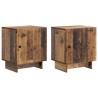 Cabinet de chevet 2 pcs Bois ancien 43 x 34,5 x 50 cm 629089629089