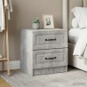 Cabinet de chevet 2 pcs Gris béton 43 x 34,5 x 44,5 cm 629090629090