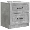 Cabinet de chevet 2 pcs Gris béton 43 x 34,5 x 44,5 cm 629090629090
