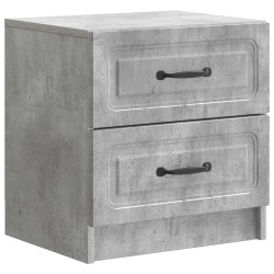 Cabinet de chevet 2 pcs Gris béton 43 x 34,5 x 44,5 cm 629090629090