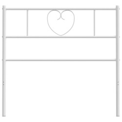  Tête de lit métal blanc 90 cm 