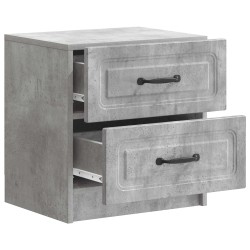 Cabinet de chevet 2 pcs Gris béton 43 x 34,5 x 44,5 cm 629090629090