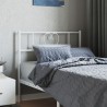  Tête de lit métal blanc 90 cm 
