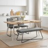 banc Uni Gris foncé 110 x 40 x 45 cm Velours 629100629100