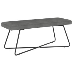 banc Uni Gris foncé 110 x 40 x 45 cm Velours 629100629100