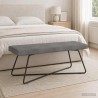 banc Uni Gris foncé 110 x 40 x 45 cm Velours 629100629100