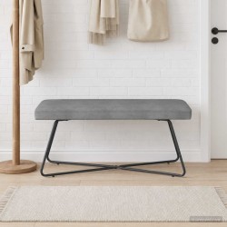 banc Uni Gris foncé 110 x 40 x 45 cm Velours 629100629100