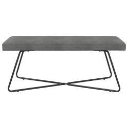 banc Uni Gris foncé 110 x 40 x 45 cm Velours 629100629100
