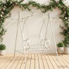 Banc Balançoire Acier 113 x 121,5 x 168 cm Blanc antique 629103629103