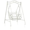 Banc Balançoire Acier 113 x 121,5 x 168 cm Blanc antique 629103629103