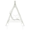 Banc Balançoire Acier 113 x 121,5 x 168 cm Blanc antique 629103629103