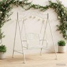 Banc Balançoire Acier 113 x 121,5 x 168 cm Blanc antique 629104629104
