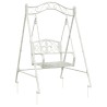 Banc Balançoire Acier 113 x 121,5 x 168 cm Blanc antique 629104629104